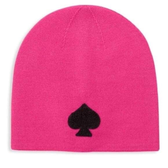 Kate Spade ♠️ Pink Beanie NWT - Picture 2 of 6